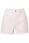 CURRENT ELLIOTT THE AFICIONADO FRAYED DENIM SHORTS