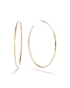 LANA HOLLOW 14K GOLD SKINNY HOOP EARRINGS,PROD219040078