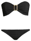 LISA MARIE FERNANDEZ Buckle Bandeau Two-Piece Bikini