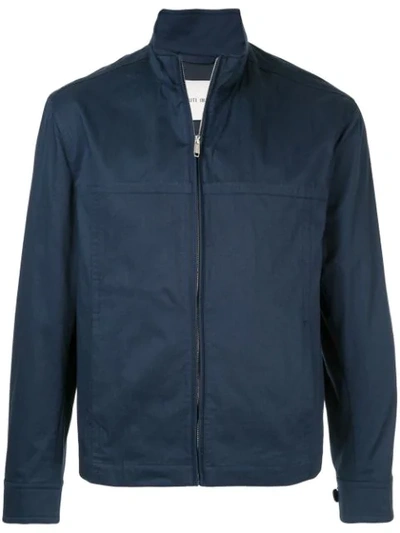 Cerruti 1881 Zipped Jacket In Blue