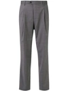 GIEVES & HAWKES MID-RISE STRAIGHT LEG TROUSERS