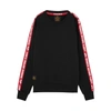 ALPHA INDUSTRIES BLACK COTTON-BLEND SWEATSHIRT,3406897