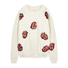 MADEWORN Rolling Stones embellished jersey sweatshirt