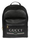 GUCCI LOGO PRINT BACKPACK,10818325