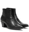 SAINT LAURENT FINN LEATHER ANKLE BOOTS,P00366959