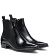 PRADA LEATHER ANKLE BOOTS,P00369525