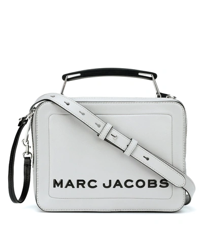 Marc Jacobs Mini Leather The Box Bag In Grey