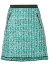 KARL LAGERFELD A-LINE TWEED SKIRT