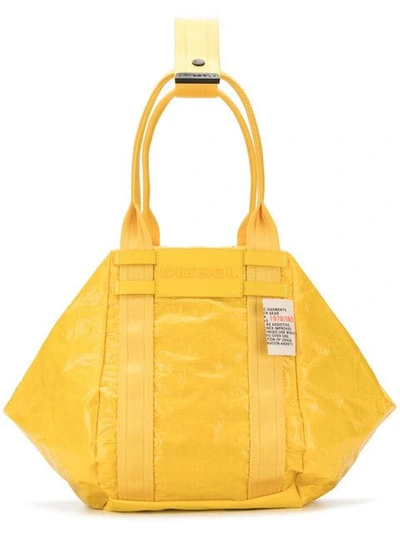 Diesel Shiny Hobo Bag In Yellow