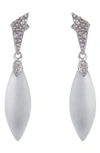 ALEXIS BITTAR CRYSTAL ENCRUSTED DROP EARRINGS,AB91E026007