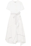 3.1 PHILLIP LIM / フィリップ リム ASYMMETRIC BELTED COTTON-POPLIN DRESS