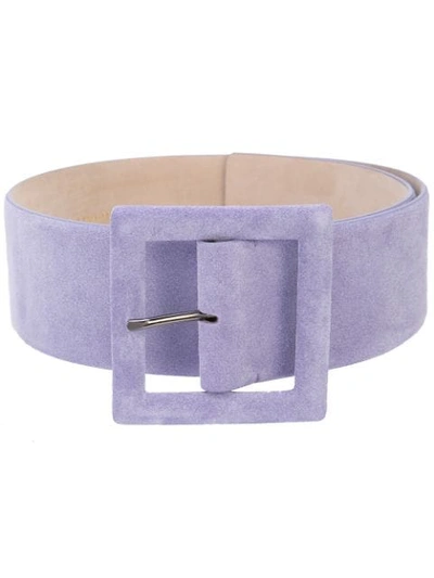 Carolina Herrera Oversized Buckle Belt - 紫色 In Purple
