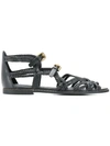 SEE BY CHLOÉ WOVEN STRAPPY SANDALS