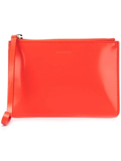 Jil Sander Hand Strap Small Purse In Red