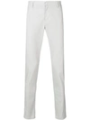 Dondup Low Rise Cropped Skinny Jeans In Grey
