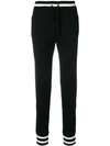 Dolce & Gabbana Knit Jogging Pants With Embroidery In Black