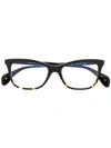 Paradis Collection Rectangular Frame Glasses In 黑色
