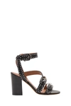 Givenchy Elegant Studded Leather Sandals In Nero