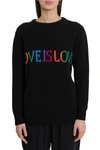 ALBERTA FERRETTI LOVE IS LOVE SWEATER,10819846