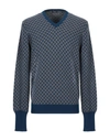 Drumohr Sweaters In Slate Blue
