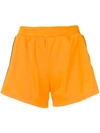 Chiara Ferragni Flirting Side Stripe Shorts In Arancio Orange