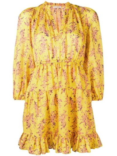 Ulla Johnson Brienne Floral Mini Dress In Yellow
