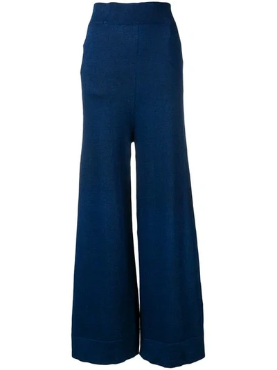 Antonio Marras Wide Leg Trousers In Blue