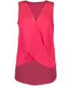L Agence Mila Draped Silk Surplice Blouse In Magenta