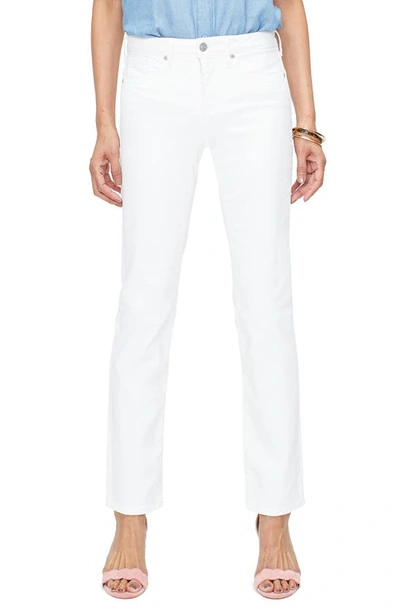 Nydj Sheri Slim Jeans In Optic White In Vanilla