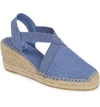 Toni Pons 'ter' Slingback Espadrille Sandal In Ultramarine Fabric