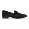 GIUSEPPE ZANOTTI GIUSEPPE ZANOTTI BLACK PATENT PEBBLED LOAFERS