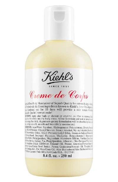 Kiehl's Since 1851 Creme De Corps Hydrating Body Moisturizer, 4.2 oz In Bottle