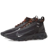 Nike React Runner Mid Black Technical Fabric Sneakers In Multi