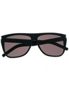 SAINT LAURENT SAINT LAURENT EYEWEAR OVERSIZED SUNGLASSES - 黑色