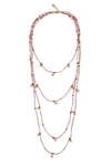 REDV RED(V) WOMAN GOLD-TONE BEADED NECKLACE RED,GB 2020356175084561