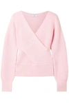 TOME TOME WOMAN CUTOUT RIBBED MERINO WOOL SWEATER BABY PINK,3074457345620541466