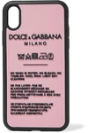 DOLCE & GABBANA PRINTED SILICONE IPHONE XR CASE
