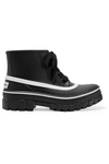Givenchy Black Glaston Flat Lace-up Leather Ankle Boots In Black