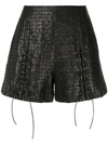 OLIVIER THEYSKENS METALLIC SHORTS