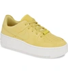 Nike Air Force 1 Sage Low Platform Sneaker In Celery/ Celery/ White