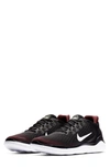 Nike Men's Free Run 2018 Running Sneakers From Finish Line In Maroon/ Black/ Lime Blast
