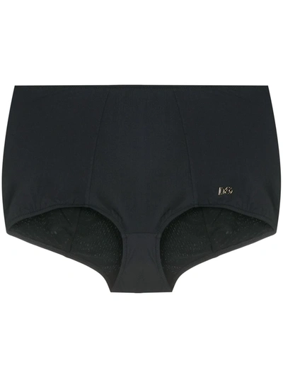 Dolce & Gabbana High Waist Lycra Bikini Bottoms In Black