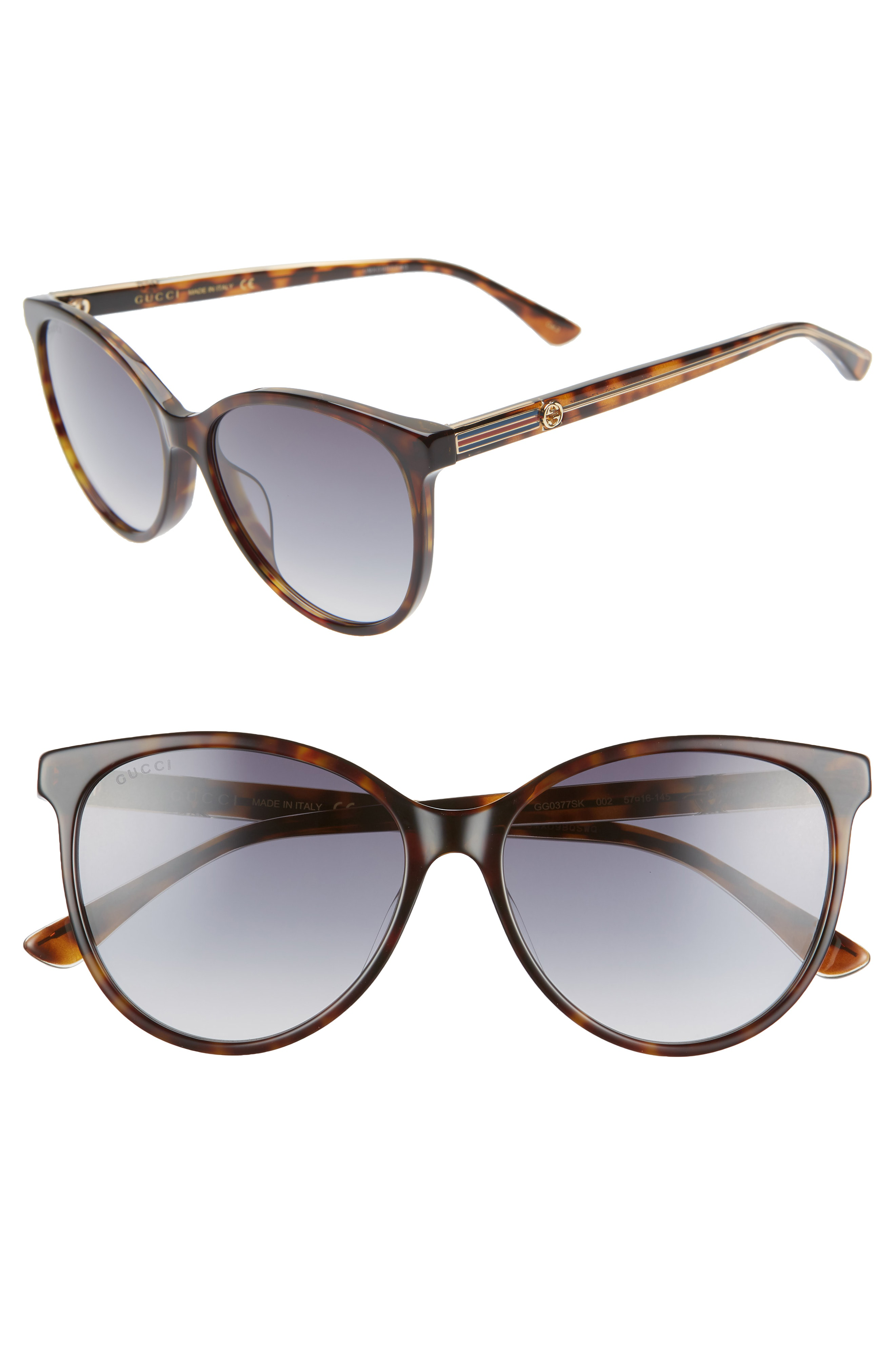 gucci 57mm cat eye sunglasses