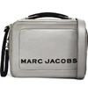 MARC JACOBS THE BOX 20 LEATHER CROSSBODY BAG - GREY,M0014490