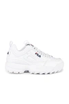Fila Disruptor 2 &#49828;&#45768;&#52964;&#51592; In White, Navy & Red