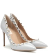 VALENTINO GARAVANI ROCKSTUD LEATHER PUMPS,P00367862