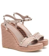 VALENTINO GARAVANI TORCHON WEDGE ESPADRILLE SANDALS,P00368243