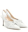 JIMMY CHOO ANNABELL 85 LEATHER SLINGBACK PUMPS,P00376321