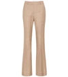 VICTORIA BECKHAM WOOL HIGH-RISE FLARED trousers,P00354091