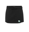 PRADA TECHNICAL JERSEY MINISKIRT,P00366275